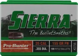 SIERRA PRO-HUNTER 35 CAL 155GR FN 500CT RIFLE BULLETS