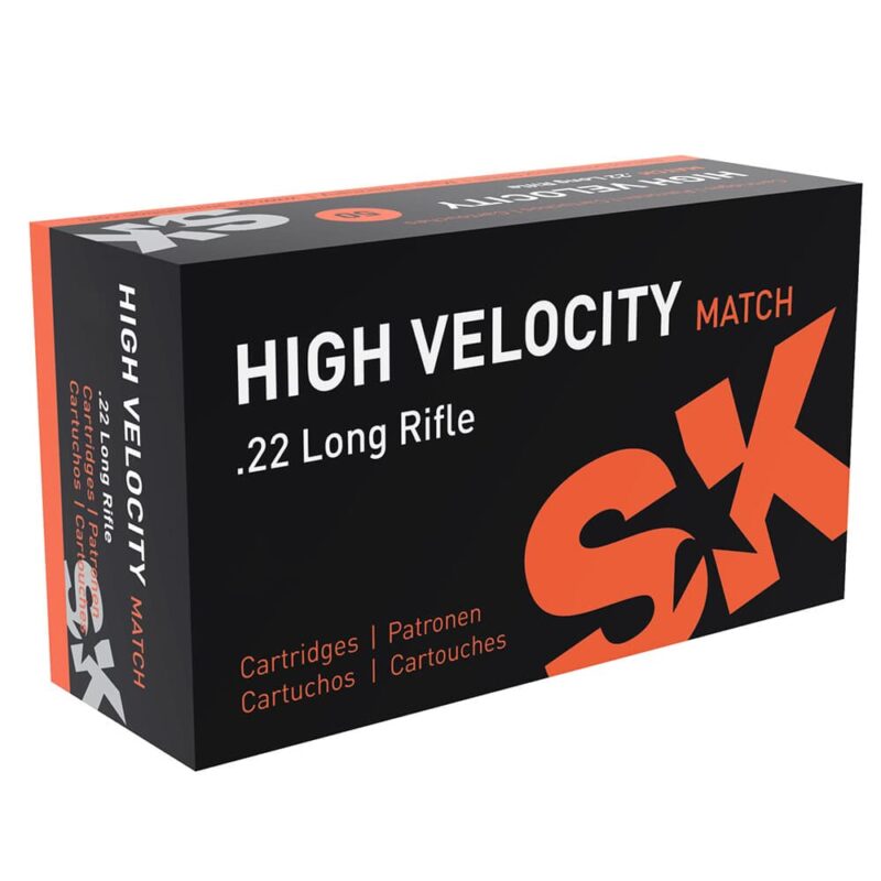 SK HIGH VELOCITY 22LR 40GR RN AMMO 50RDS