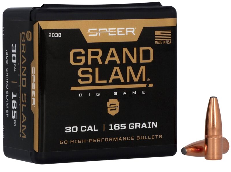 SPEER GRAND SLAM 308 165GR RIFLE BULLETS