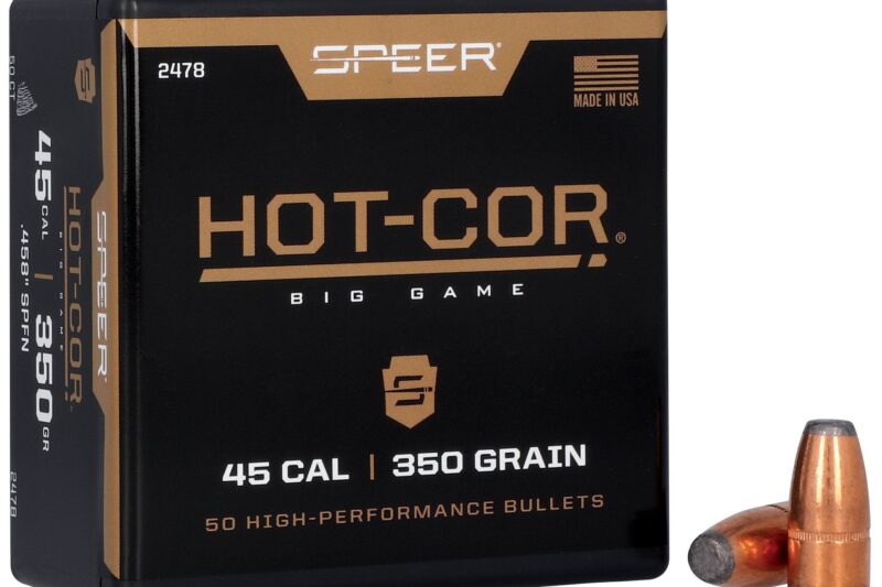 SP_2478_45CalHot-CorBigGameBullets_Combo_R SPEER 45CAL (.458") 350GR SPFN HOT-COR BULLETS 50CT