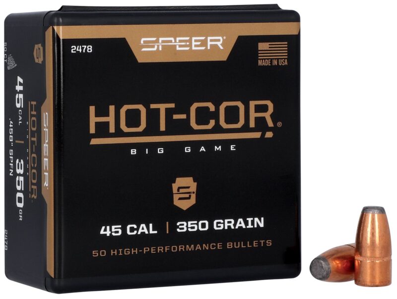 SPEER 45CAL (.458") 350GR SPFN HOT-COR BULLETS 50CT