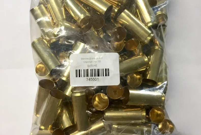 STARLINE 50 AE UNPRIMED BRASS 100CT STARLINE 50 AE UNPRIMED BRASS 100CT