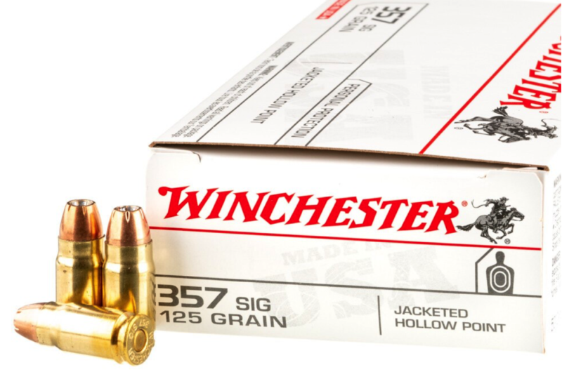 WINCHESTER 357 SIG USA PP 125GR JHP AMMO 50CT