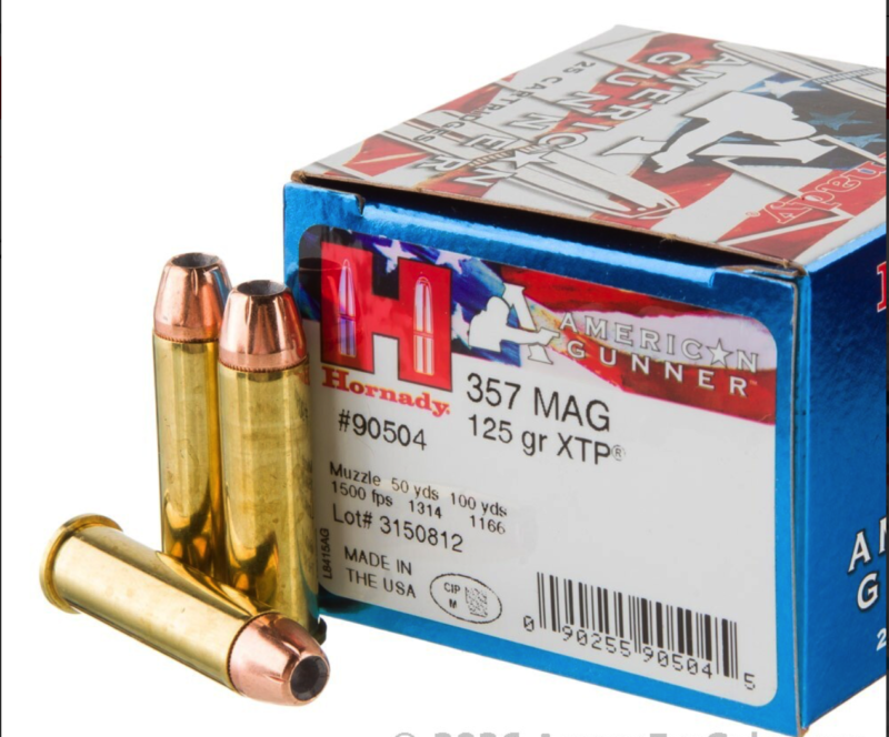 HORNADY AMERICAN GUNNER 38SPL 125GR XTP AMMO 25RDS