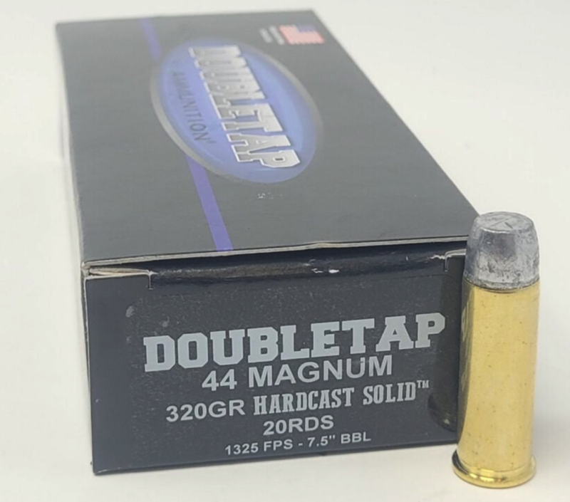DOUBLE TAP 44 MAG 320GR HARDCAST WFN AMMO 20CT