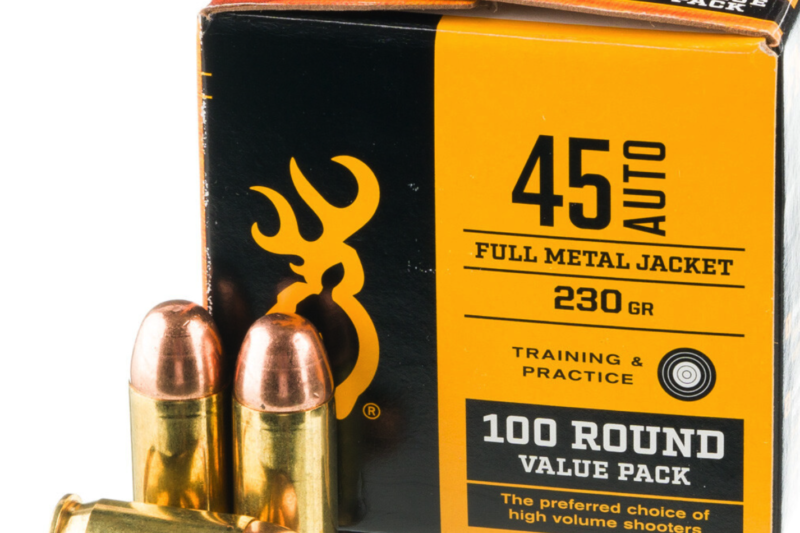 BROWNING 45 ACP 230GR FMJ AMMO 100CT