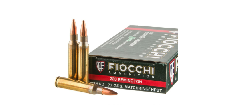 FIOCCHI AMMO 223 REMINGTON 77GR SRA MK-HPBT AMMO 20CT