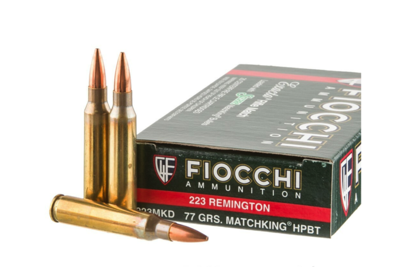 FIOCCHI AMMO 223 REMINGTON 77GR SRA MK-HPBT AMMO 20CT