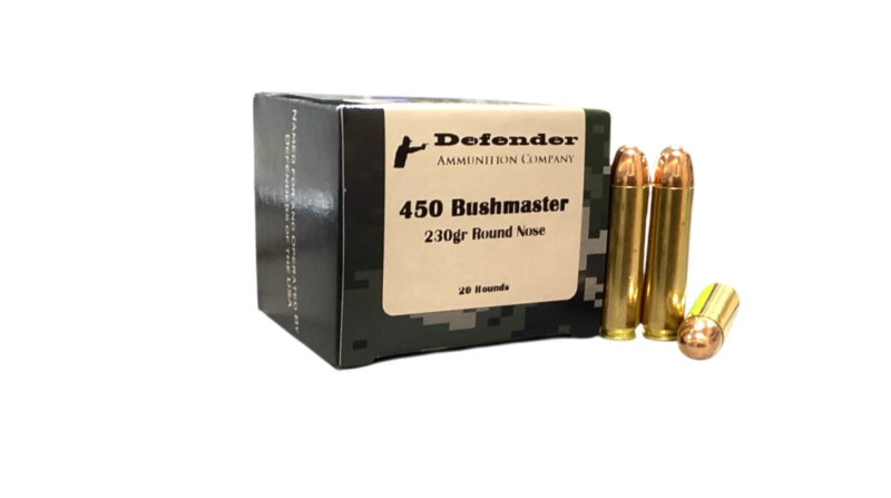 DEFENDER 450 BUSHMASTER 230GR RN AMMO 20RDS