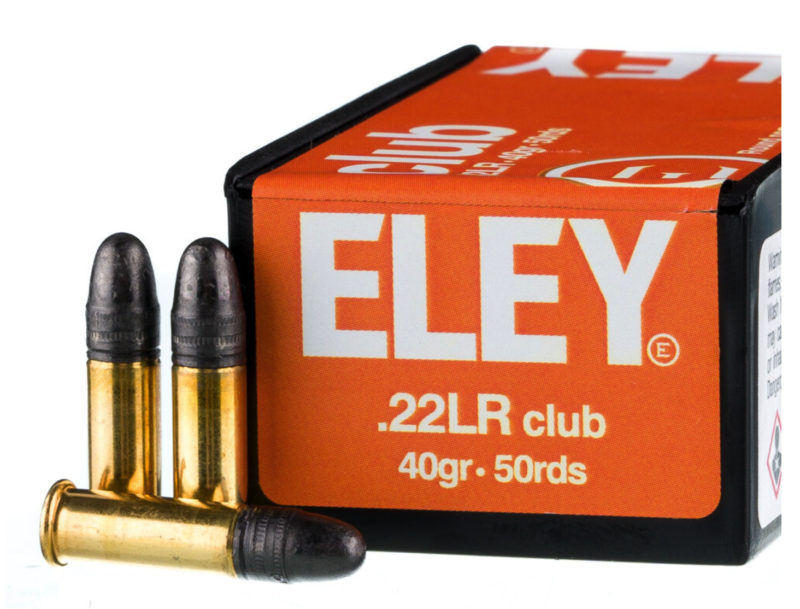 ELEY CLUB 22LR 40GR AMMO 50RDS