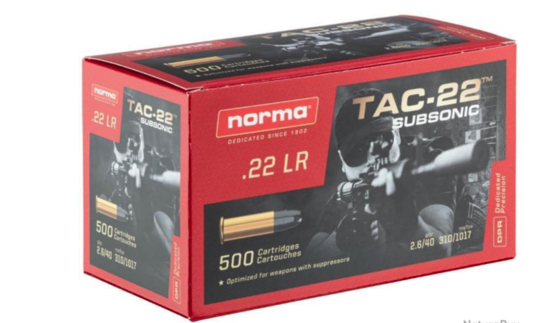 NORMA 22LR TAC SUBSONIC 500CT