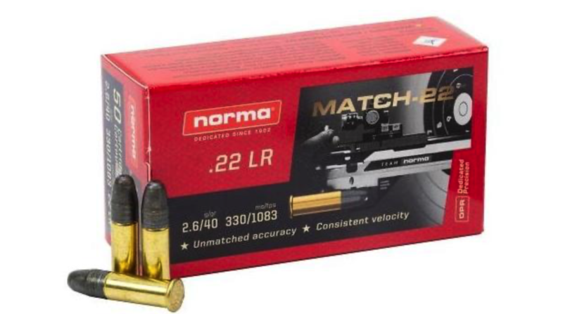 NORMA 22LR MATCH 40GR 50ct