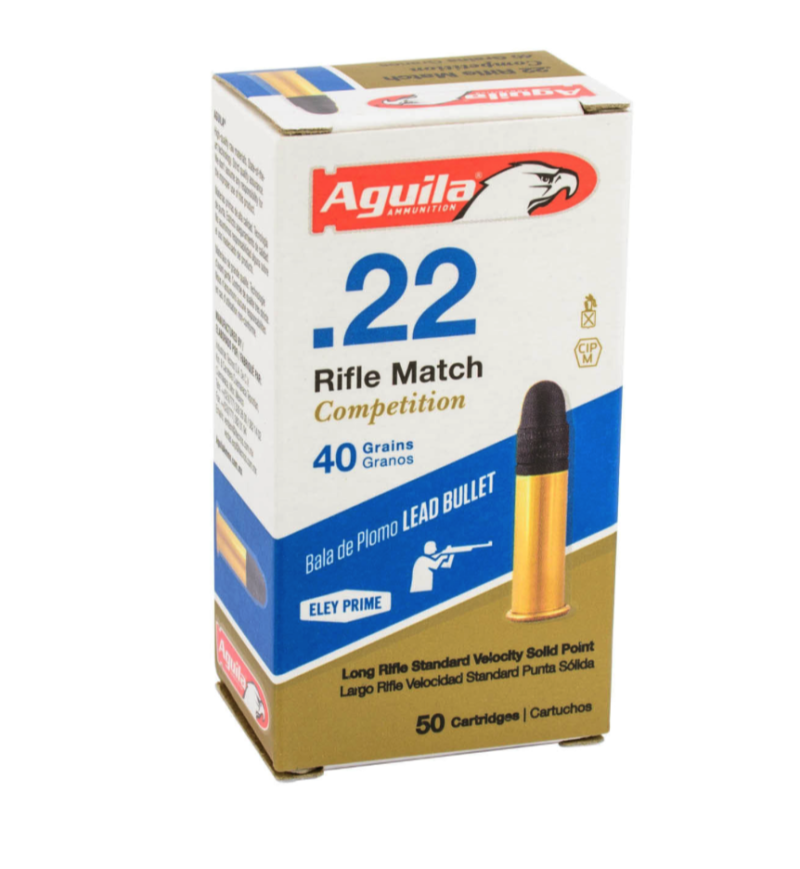 AGUILA 22LR RIFLE MATCH AMMO 50RDS