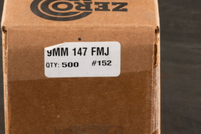 ZERO BULLET COMPANY 9MM 147GR FMJ BULLETS
