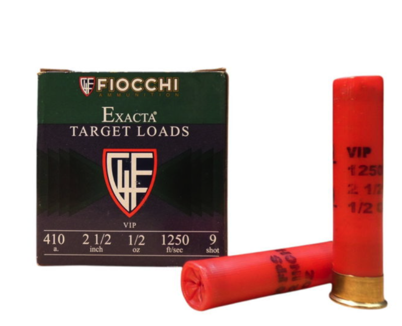 FIOCCHI 410 2-1/2” 1250FPS #9 AMMO 25RDS
