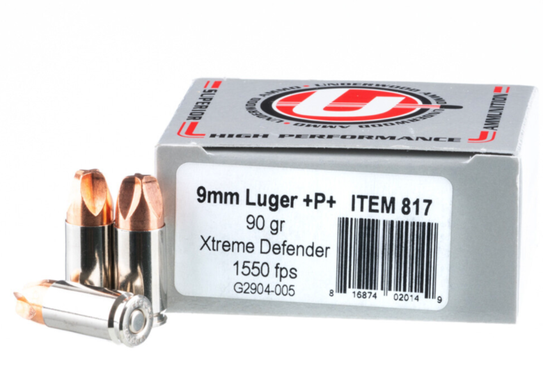 GRIND HARD AMMO XTREME DEFENSE 9MM LUGER 90GR 1350FPS