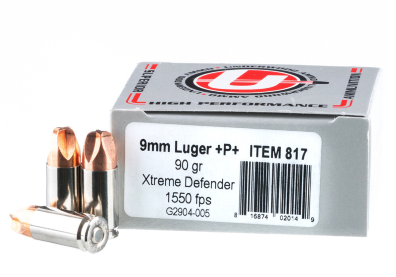 GRIND HARD AMMO XTREME DEFENSE 9MM LUGER 90GR 1350FPS