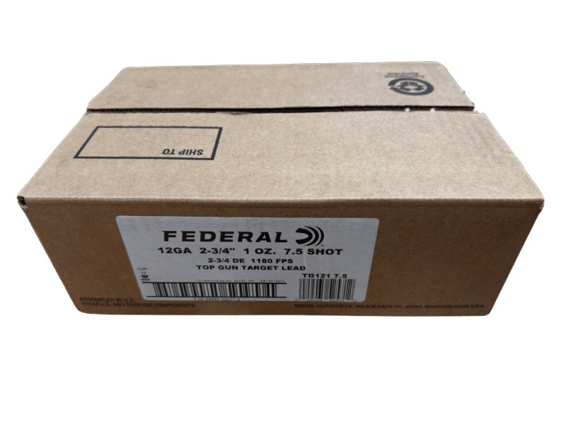 FEDERAL TOP GUN 12GA 1OZ #7.5 1180FPS CASE
