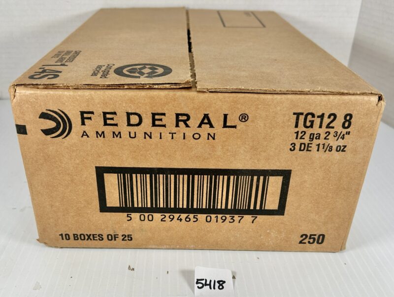 FEDERAL 12GA 2-3/4" 1-1/8OZ #8 CASE