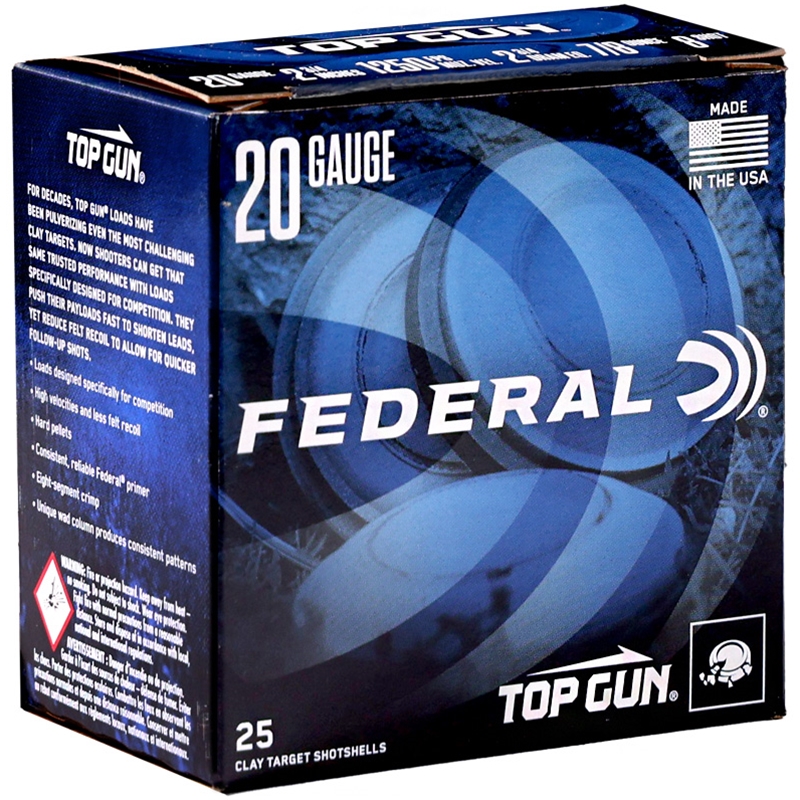 FEDERAL 20GA #8 1250FPS-BOX