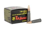 TULA 7.62X39 STEEL CASE 122GR FMJ AMMO 20RDS
