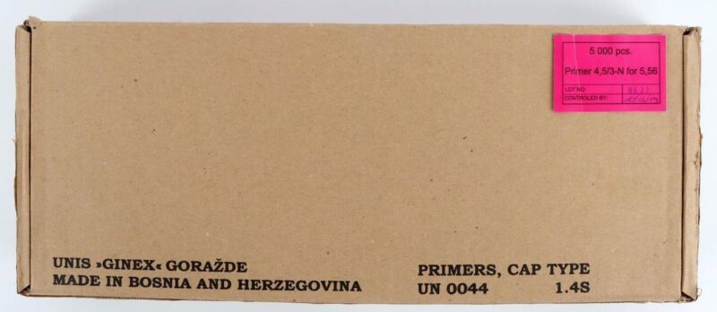 UNIS GINEX LARGE RIFLE PRIMER-5000ct