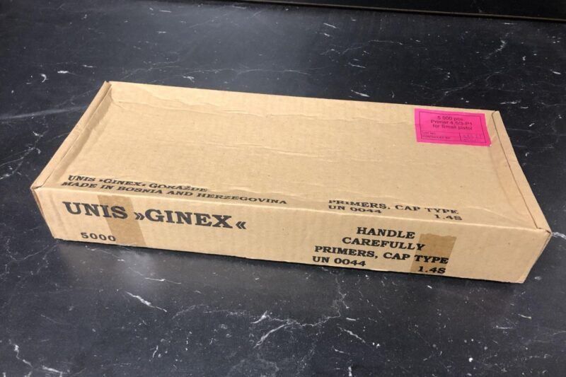 UNIS GINEX SMALL PISTOL PRIMERS CASE