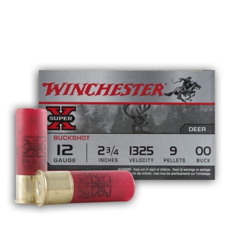 WINCHESTER 12 GA 2.75" 1325FPS SUP-V 00 (9PLT) BUCKSHOT