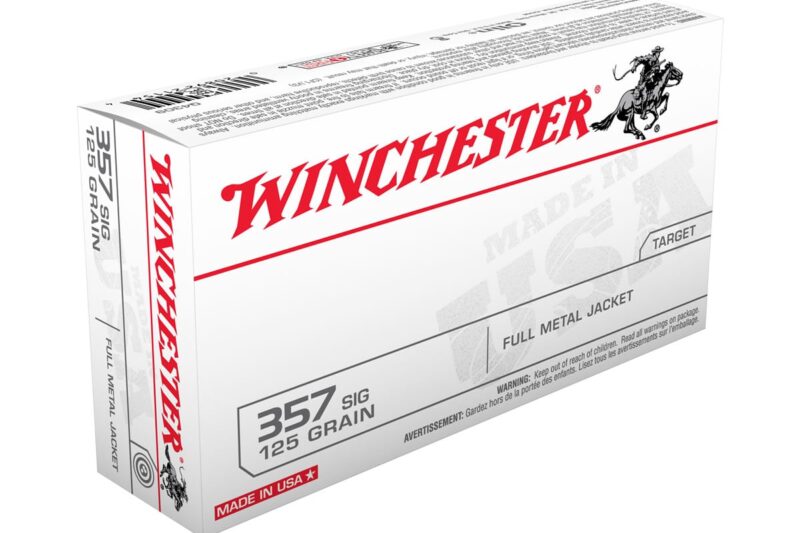 WINCHESTER 357 SIG 125GR FMJ AMMO 50RDS
