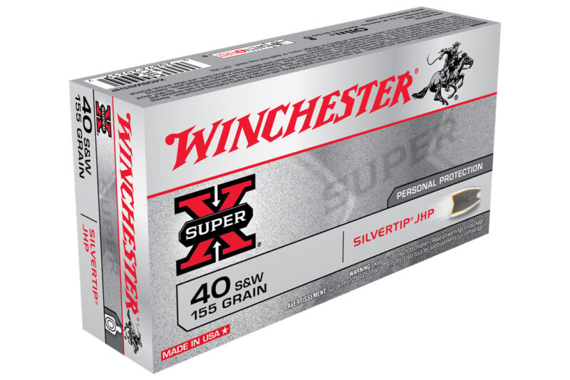 WINCHESTER 40 S&W 155GR SILVER TIP JHP 50CT WINCHESTER 40 S&W 155GR SILVER TIP JHP 50CT