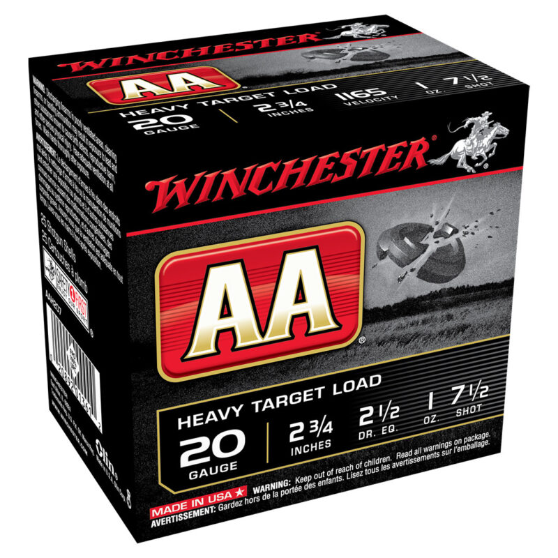 WINCHESTER AA 20GA 2.5DRAM 1OZ #7.5