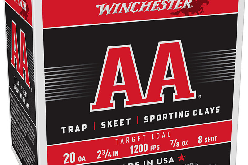 WINCHESTER AA 20ga 2.5dram 7/8oz 1200fps #8 Case