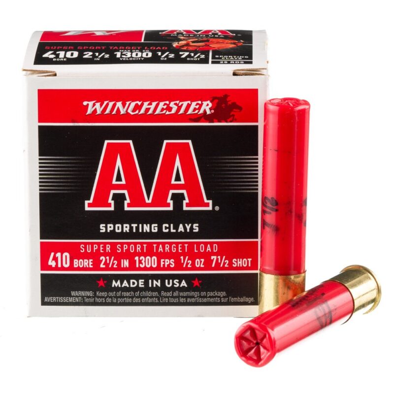WINCHESTER AA 410GA S.C. 12OZ 1300FPS #7.5 2.5" BOX