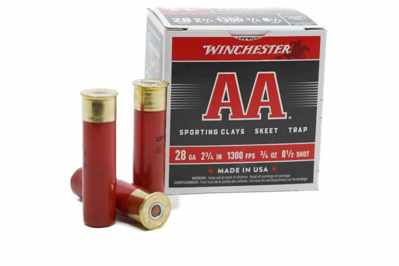 WINCHESTER AA SUPER SPORT 28GA 2 3:4″ 1300FPS 3:4OZ #8.5 WINCHESTER AA SUPER SPORT 28GA 2 3/4" 1300FPS 3/4OZ #8.5
