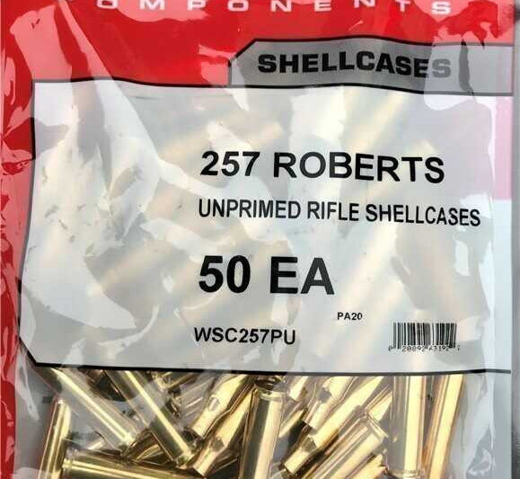 WINCHESTER BRASS 257 ROBERTS 50CT. WINCHESTER BRASS 257 ROBERTS 50CT.
