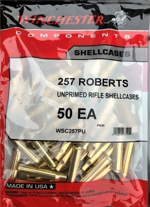 WINCHESTER BRASS 257 ROBERTS 50CT.