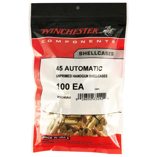 WINCHESTER BRASS 45 AUTO 100CT