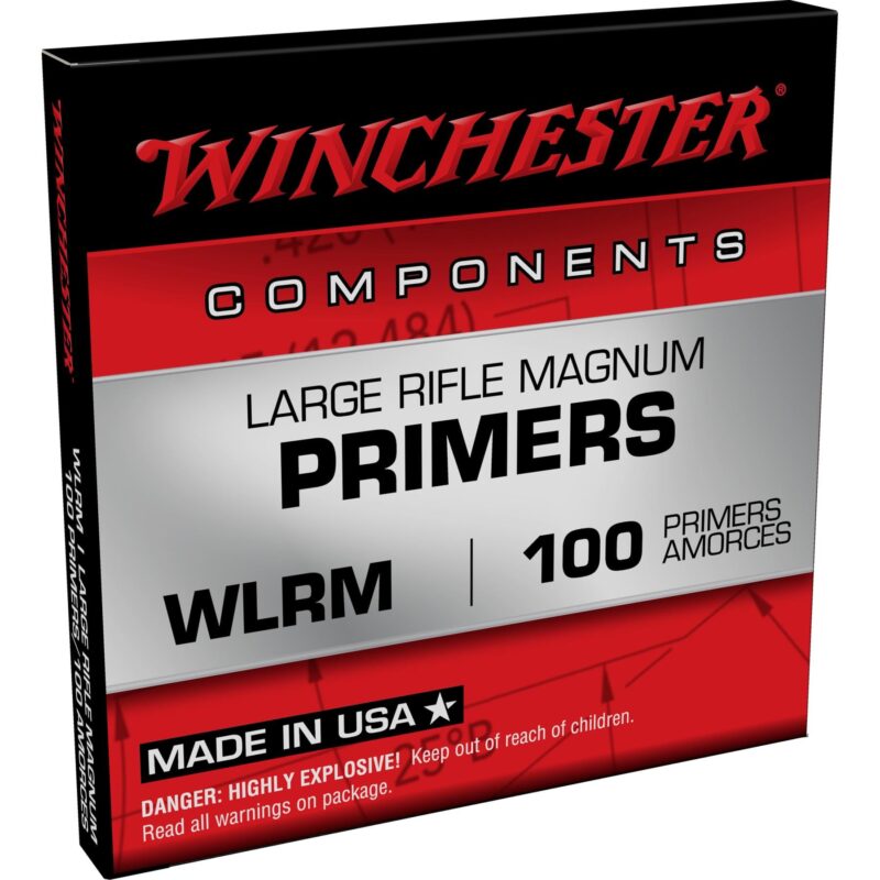 WINCHESTER LARGE RIFLE MAGNUM PRIMERS -100ct