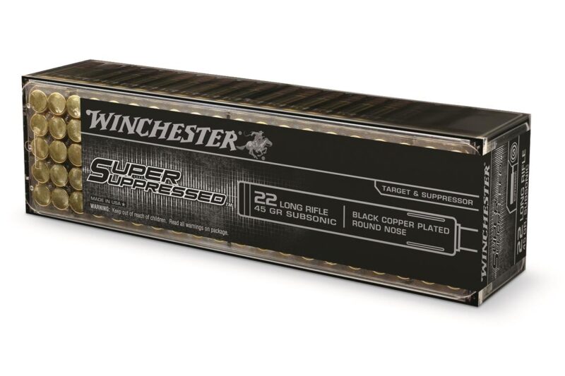 WINCHESTER SUPER SUPPRESSED 22LR 45GR LEAD-RN 100RD