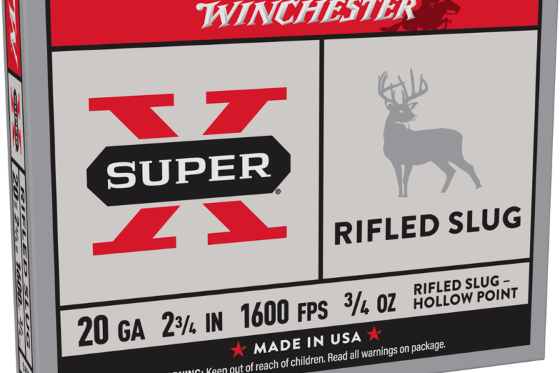 WINCHESTER SUPER-X 20GA 2.75″ 1600FPS 3:4OZ RIFLED SLUGS 5RDS WINCHESTER SUPER-X 20GA 2.75" 1600FPS 3/4OZ RIFLED SLUGS 5RDS