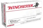 WINCHESTER 10MM 180GR FMJ TARGET AMMO 50RDS