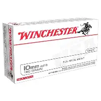 WINCHESTER 10MM 180GR FMJ TARGET AMMO 50RDS