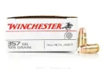 WINCHESTER 357 SIG 125GR FMJ AMMO 50RDS