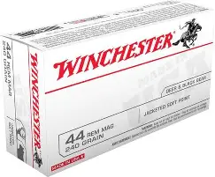 WINCHESTER 44 REM MAG 240GR JSP AMMO 50CT