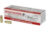 WINCHESTER 9MM 115GR FMJ AMMO 100RD
