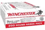 WINCHESTER 9MM 115GR FMJ AMMO 200CT