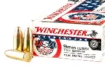 WINCHESTER 9MM 115GR FMJ TARGET AMMO 50RDS