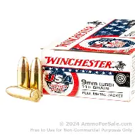 WINCHESTER 9MM 115GR FMJ TARGET AMMO 50RDS