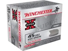 WINCHESTER SUPER-X 45 COLT 255GR LEAD RN AMMO 20RDS