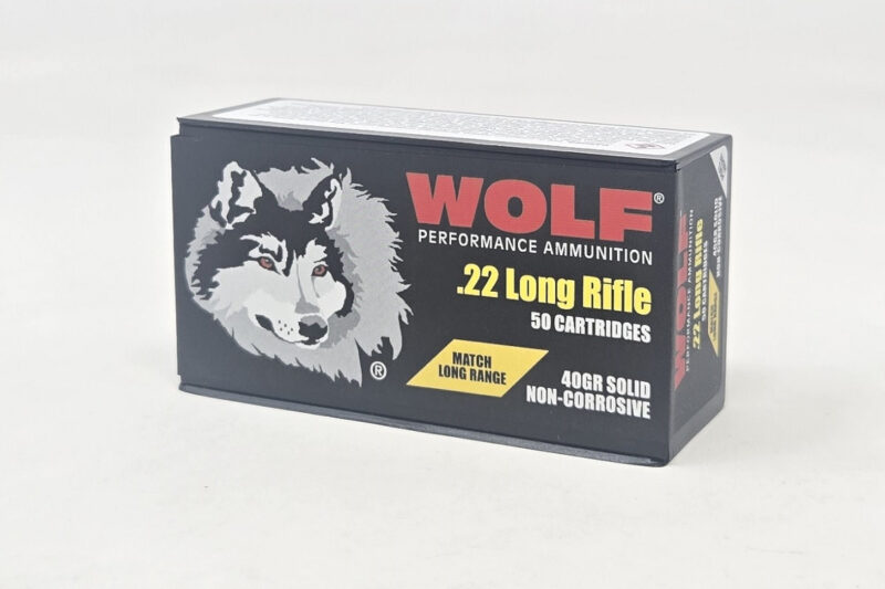 WOLF 22LR LONG RANGE 40GR MATCH AMMO 50RDS